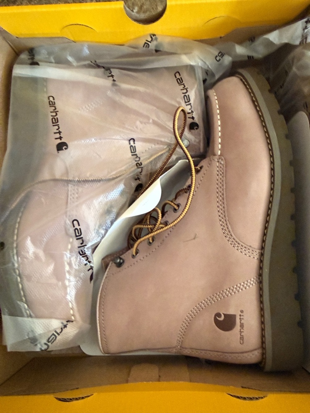 Carhartt Women's Moc Toe Wedge Boot - Coral